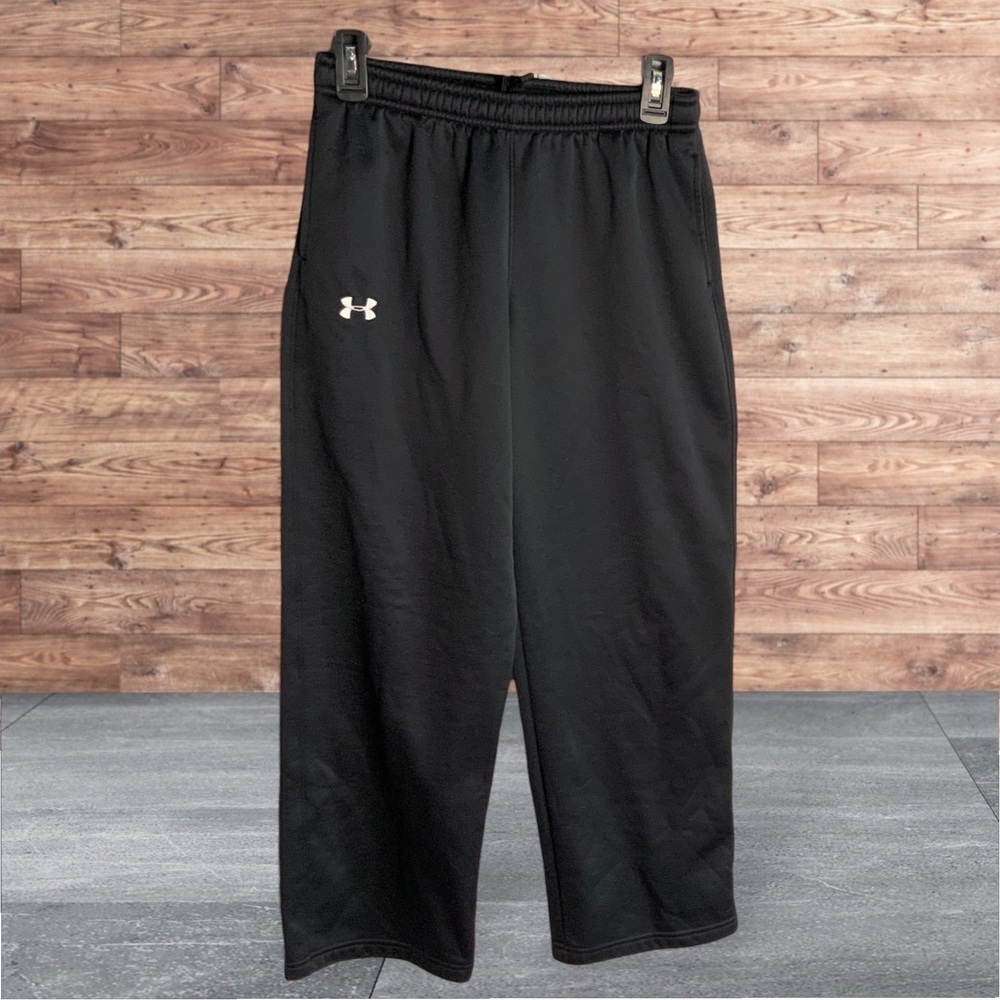 Under Armour Black Loose Fit Athletic Sweats Pants Youth XL